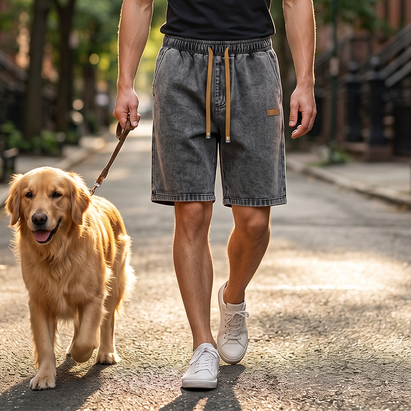 🩳 LIMITED-TIME 49% OFF! ✨ Men's Summer Lightweight Denim Shorts – Relaxed Fit, Elastic Waist, Deep Pockets 🌊