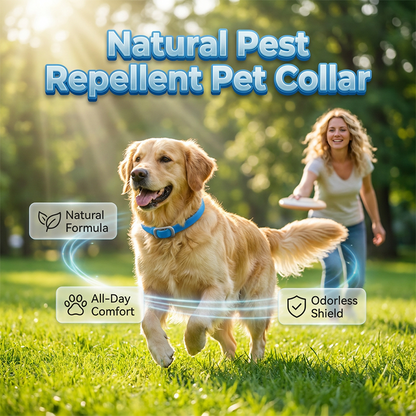 ⏰🔥LIMITED TIME 49% OFF!🔥50K+ SOLD! Natural Essential Oil Pet Pest Repellent Collar