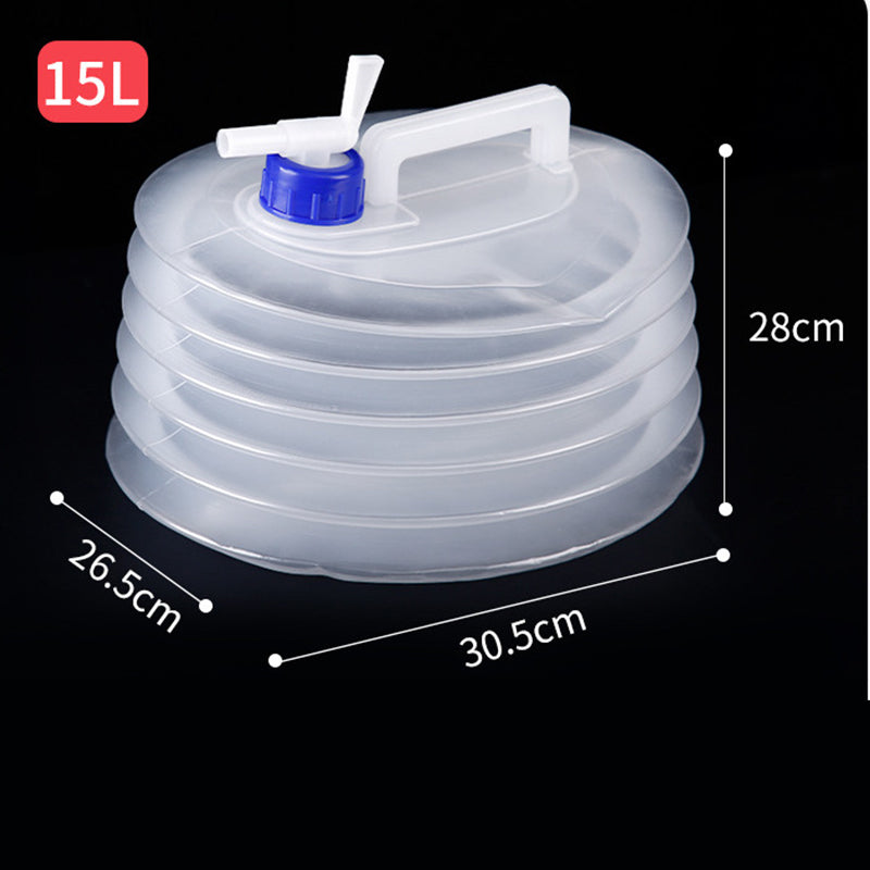 📢📢49% OFF!! ⏰ 💧 Collapsible Water Container with Spigot – Portable Folding Water Jug for Camping, Picnic, Outdoor & Emergency Use ✨