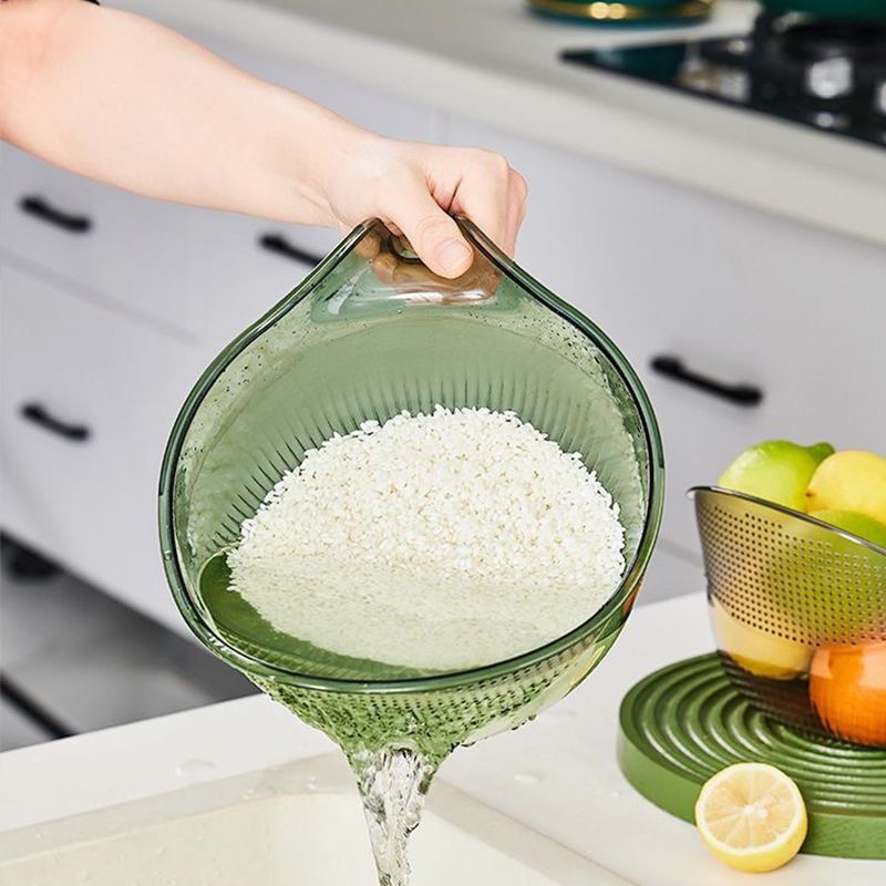 🍚 LIMITED-TIME 49% OFF! ✨Multipurpose Rice Washing Bowl Strainer with Handle