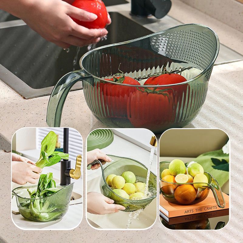 🍚 LIMITED-TIME 49% OFF! ✨Multipurpose Rice Washing Bowl Strainer with Handle