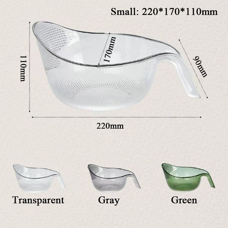 🍚 LIMITED-TIME 49% OFF! ✨Multipurpose Rice Washing Bowl Strainer with Handle