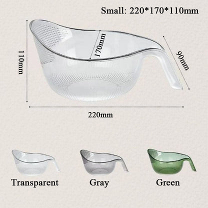 🍚 LIMITED-TIME 49% OFF! ✨Multipurpose Rice Washing Bowl Strainer with Handle