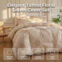 📢📢49% OFF  & FREE SHIPPING !! ⏰Elegant Pinch Pleat Duvet Cover Set