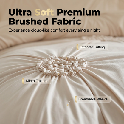 📢📢49% OFF  & FREE SHIPPING !! ⏰Elegant Pinch Pleat Duvet Cover Set