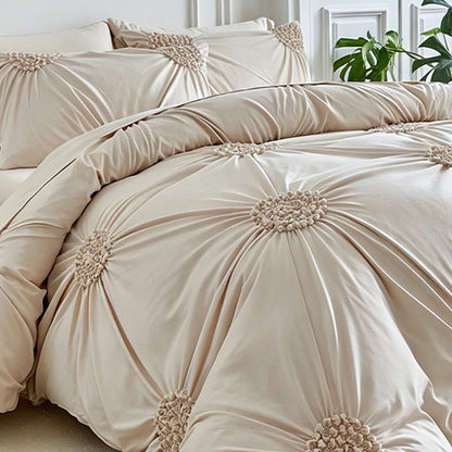 📢📢49% OFF  & FREE SHIPPING !! ⏰Elegant Pinch Pleat Duvet Cover Set