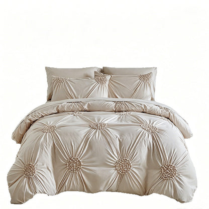 📢📢49% OFF  & FREE SHIPPING !! ⏰Elegant Pinch Pleat Duvet Cover Set