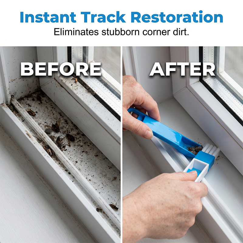 🔥LAST DAY 49% OFF🧼2-in-1 Window Groove Cleaning Brush