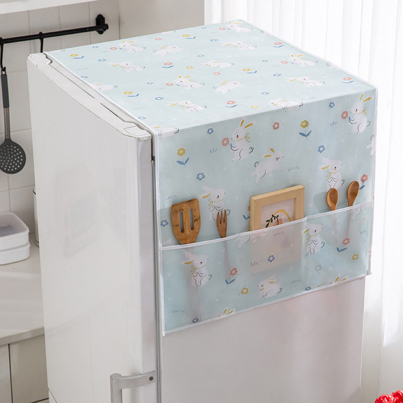 🧊🛡️ Fridge cover – UV protection, storage pockets, durable & easy to clean!