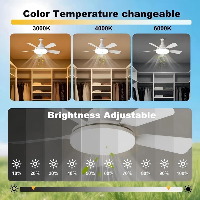 🏆LSAT DAY 49% OFF🌬️Socket Fan Light With Remote💨