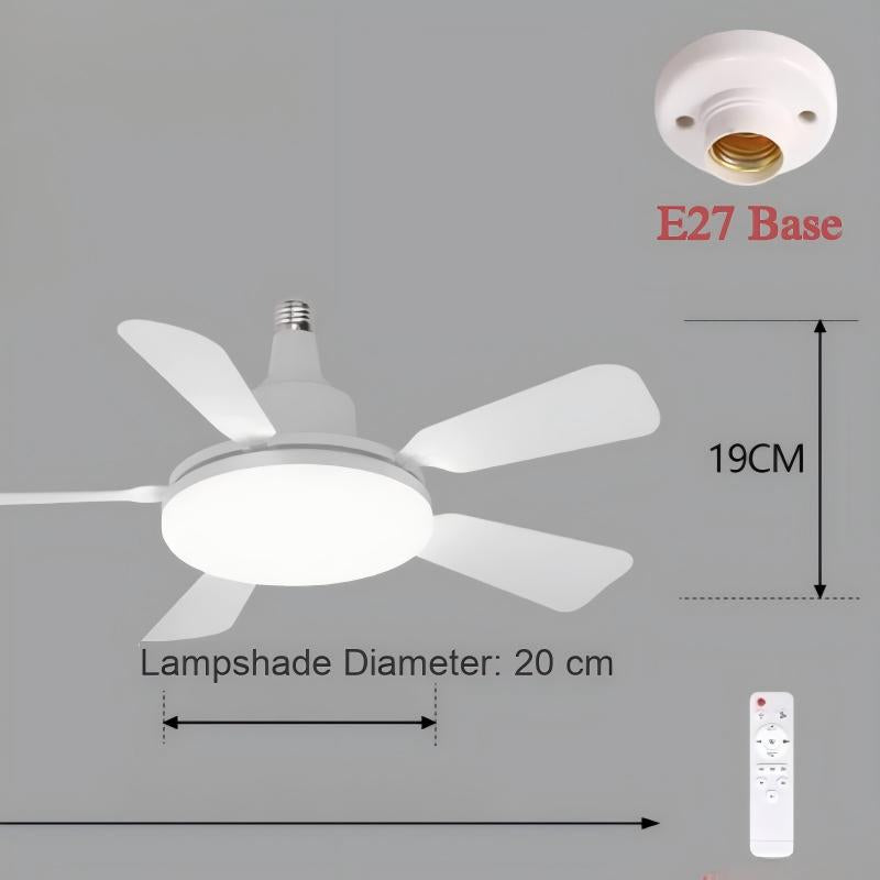 🏆LSAT DAY 49% OFF🌬️Socket Fan Light With Remote💨
