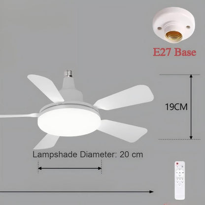 🏆LSAT DAY 49% OFF🌬️Socket Fan Light With Remote💨