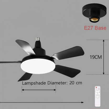 🏆LSAT DAY 49% OFF🌬️Socket Fan Light With Remote💨