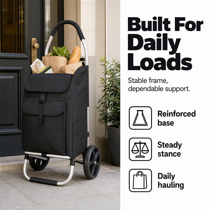 🏆LAST DAY 49% OFF🛍️Large Capacity Foldable Shopping Cart
