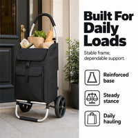 🏆LAST DAY 49% OFF🛍️Large Capacity Foldable Shopping Cart