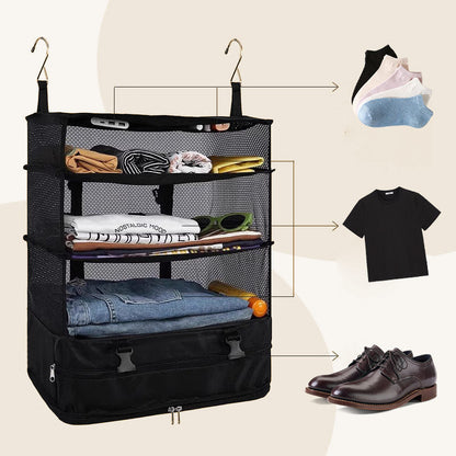 🧳✈️🌍 LIMITED-TIME 58% OFF! Portable Foldable Triple Mesh Organizer Hanging Bag – Lightweight, See-Through Mesh, 3 Tiers – Perfect for Toiletries, Cosmetics, and Travel Essentials – Hang Anywhere 🏨🚿