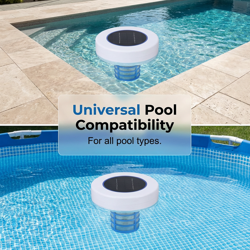 🏆2026 New Version Solar Powered Pool Purifier | Solar-powered copper-silver ion sanitizer, cuts chlorine by up to 85%, inhibits algae & bacteria, gentle on skin/eyes, just float in pool for crystal clean water🏖️