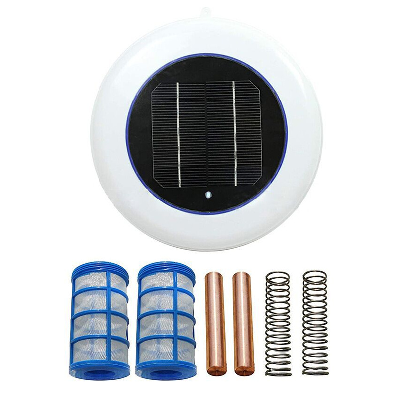 🏆2026 New Version Solar Powered Pool Purifier | Solar-powered copper-silver ion sanitizer, cuts chlorine by up to 85%, inhibits algae & bacteria, gentle on skin/eyes, just float in pool for crystal clean water🏖️
