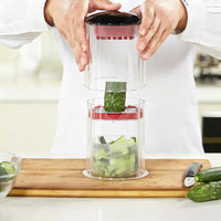 🥕 LIMITED‑TIME 49% OFF! ⚡ Multi‑functional Vegetable & Fruit Chopper – Swap‑Blade, Safe‑Press, Storage Tray ✨