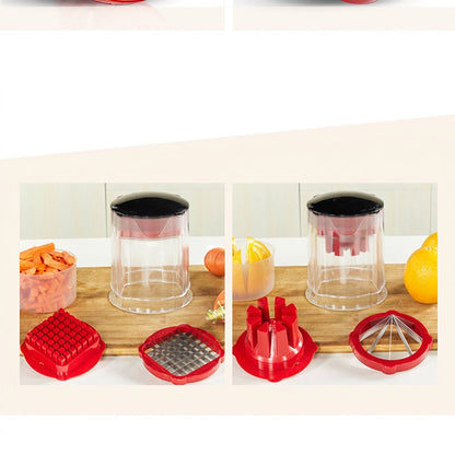 🥕 LIMITED‑TIME 49% OFF! ⚡ Multi‑functional Vegetable & Fruit Chopper – Swap‑Blade, Safe‑Press, Storage Tray ✨