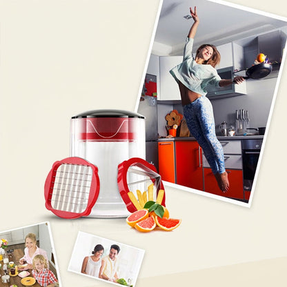 🥕 LIMITED‑TIME 49% OFF! ⚡ Multi‑functional Vegetable & Fruit Chopper – Swap‑Blade, Safe‑Press, Storage Tray ✨
