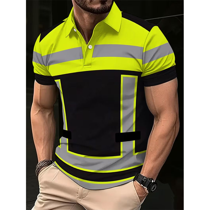 📢📢49% OFF !! ⏰Men's High Visibility Reflective Short Sleeve Shirt