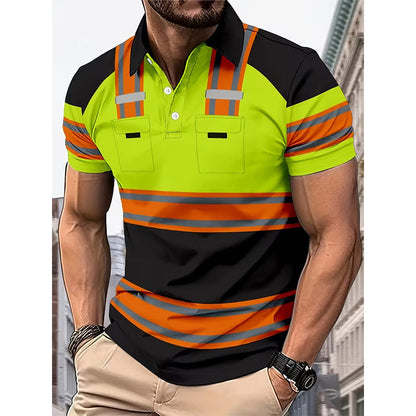 📢📢49% OFF !! ⏰Men's High Visibility Reflective Short Sleeve Shirt
