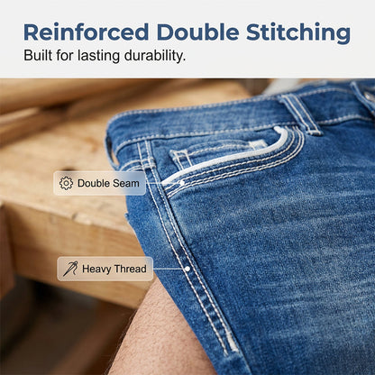 👖 49% OFF NOW! 🎉 High-Stretch Double-Stitched Men's Jeans – Ultimate flexibility & durability – 45K+ sold, perfect for all-day comfort 💪✨🌿