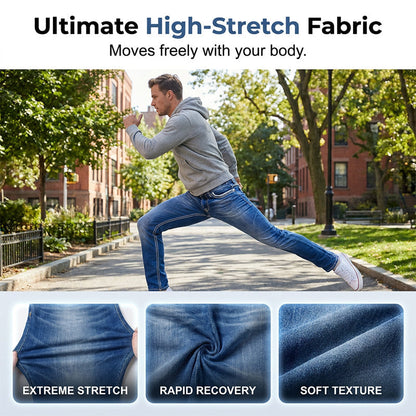 👖 49% OFF NOW! 🎉 High-Stretch Double-Stitched Men's Jeans – Ultimate flexibility & durability – 45K+ sold, perfect for all-day comfort 💪✨🌿