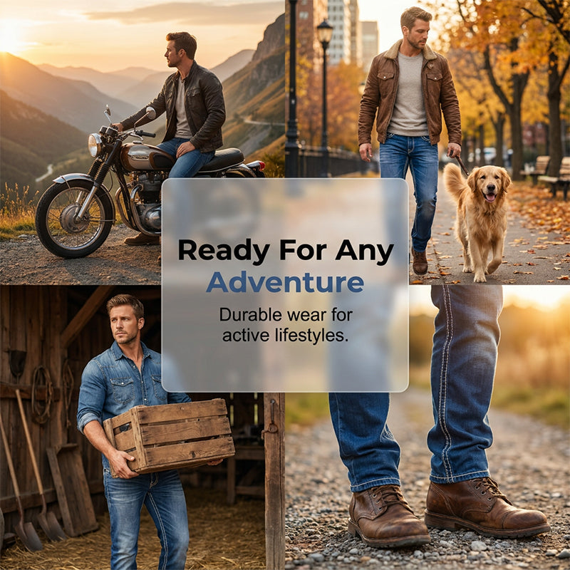 👖 49% OFF NOW! 🎉 High-Stretch Double-Stitched Men's Jeans – Ultimate flexibility & durability – 45K+ sold, perfect for all-day comfort 💪✨🌿