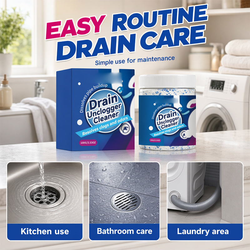 📢📢49% OFF !! ⏰Fast-Acting Pipe Drain Cleaner Powder