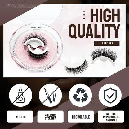 ✨ 2026 Sale — Over 49,000 Sold! 👀 Glue-Free Self-Adhesive Lashes – 3-Second, Natural & Reusable