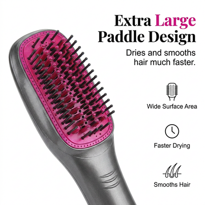 💇‍♀️ 49% OFF NOW! 🎉 Professional 3-in-1 Hot Air Brush – Dry, detangle & volumize – 162K+ sold, salon results at home – smooth & shiny ✨🌀💨