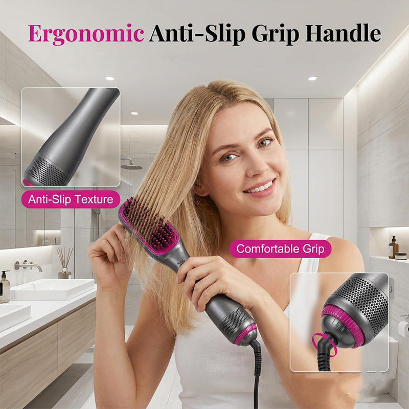💇‍♀️ 49% OFF NOW! 🎉 Professional 3-in-1 Hot Air Brush – Dry, detangle & volumize – 162K+ sold, salon results at home – smooth & shiny ✨🌀💨