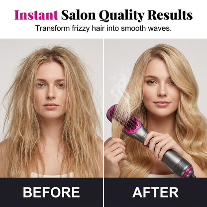 💇‍♀️ 49% OFF NOW! 🎉 Professional 3-in-1 Hot Air Brush – Dry, detangle & volumize – 162K+ sold, salon results at home – smooth & shiny ✨🌀💨