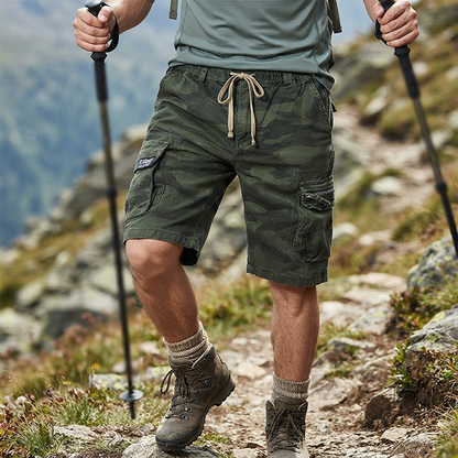 🩳 49% OFF NOW! 🏕️ Men's Casual Elastic Waist Cargo Shorts – Comfortable & practical – 43K+ sold, perfect for outdoor or daily wear 🌿💪✨