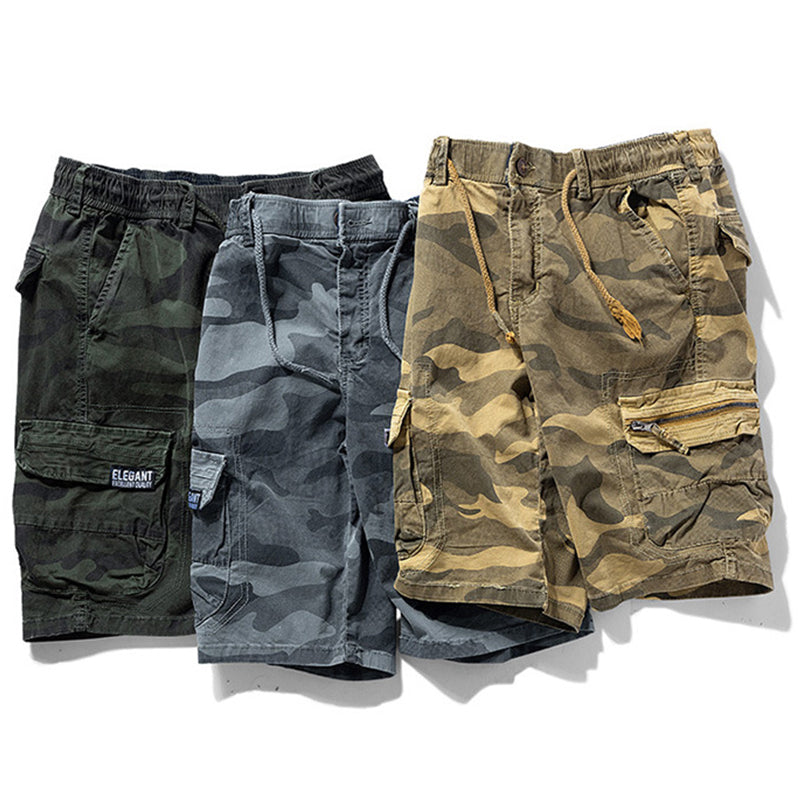 🩳 49% OFF NOW! 🏕️ Men's Casual Elastic Waist Cargo Shorts – Comfortable & practical – 43K+ sold, perfect for outdoor or daily wear 🌿💪✨