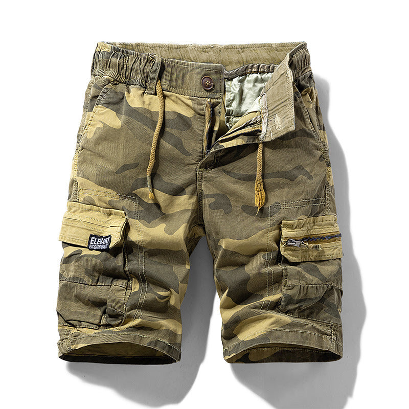 🩳 49% OFF NOW! 🏕️ Men's Casual Elastic Waist Cargo Shorts – Comfortable & practical – 43K+ sold, perfect for outdoor or daily wear 🌿💪✨