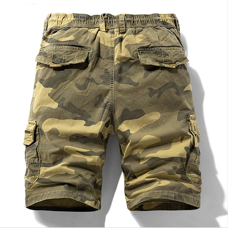 🩳 49% OFF NOW! 🏕️ Men's Casual Elastic Waist Cargo Shorts – Comfortable & practical – 43K+ sold, perfect for outdoor or daily wear 🌿💪✨