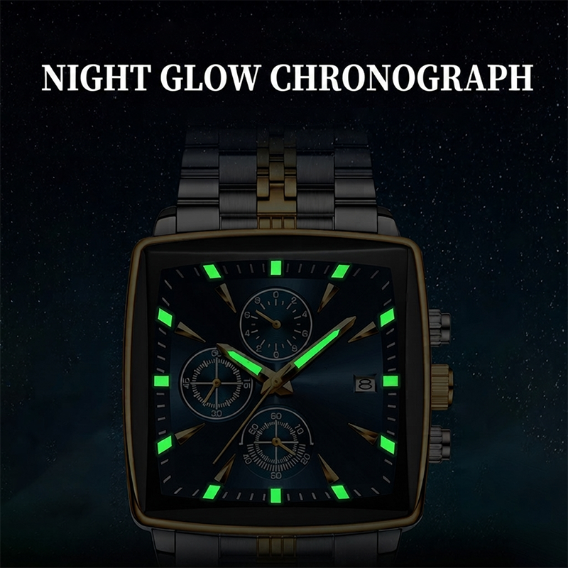 ⌚ 45% OFF NOW! ✨ Men's Classic Square Dial Quartz Watch – Timeless & elegant – Durable band, perfect for daily or formal wear – reliable and stylish 🖤💼✨