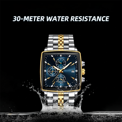 ⌚ 45% OFF NOW! ✨ Men's Classic Square Dial Quartz Watch – Timeless & elegant – Durable band, perfect for daily or formal wear – reliable and stylish 🖤💼✨