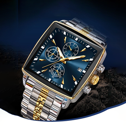⌚ 45% OFF NOW! ✨ Men's Classic Square Dial Quartz Watch – Timeless & elegant – Durable band, perfect for daily or formal wear – reliable and stylish 🖤💼✨