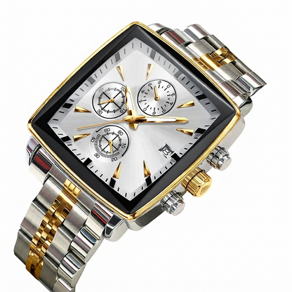⌚ 45% OFF NOW! ✨ Men's Classic Square Dial Quartz Watch – Timeless & elegant – Durable band, perfect for daily or formal wear – reliable and stylish 🖤💼✨