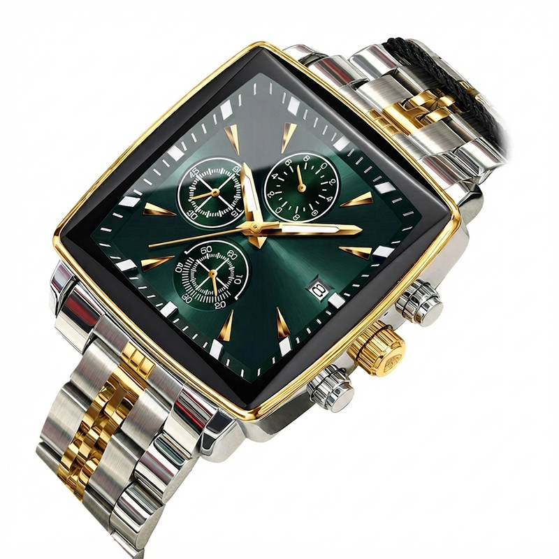 ⌚ 45% OFF NOW! ✨ Men's Classic Square Dial Quartz Watch – Timeless & elegant – Durable band, perfect for daily or formal wear – reliable and stylish 🖤💼✨