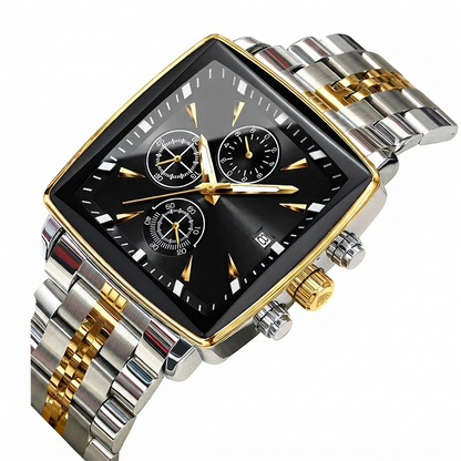 ⌚ 45% OFF NOW! ✨ Men's Classic Square Dial Quartz Watch – Timeless & elegant – Durable band, perfect for daily or formal wear – reliable and stylish 🖤💼✨