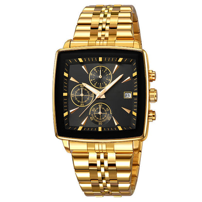 ⌚ 45% OFF NOW! ✨ Men's Classic Square Dial Quartz Watch – Timeless & elegant – Durable band, perfect for daily or formal wear – reliable and stylish 🖤💼✨