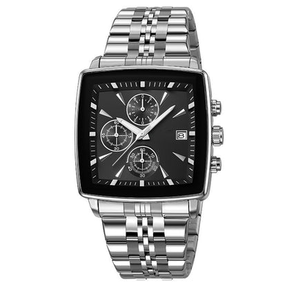 ⌚ 45% OFF NOW! ✨ Men's Classic Square Dial Quartz Watch – Timeless & elegant – Durable band, perfect for daily or formal wear – reliable and stylish 🖤💼✨