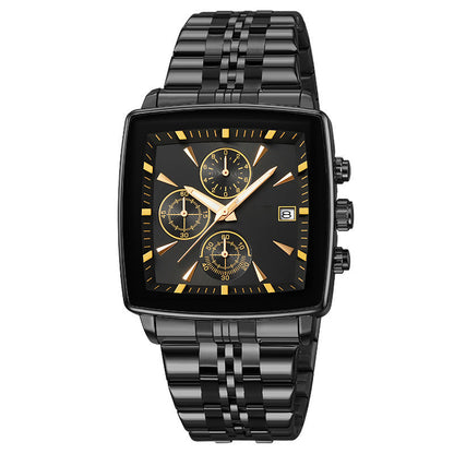 ⌚ 45% OFF NOW! ✨ Men's Classic Square Dial Quartz Watch – Timeless & elegant – Durable band, perfect for daily or formal wear – reliable and stylish 🖤💼✨