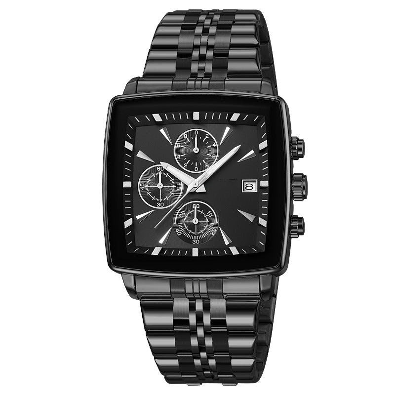 ⌚ 45% OFF NOW! ✨ Men's Classic Square Dial Quartz Watch – Timeless & elegant – Durable band, perfect for daily or formal wear – reliable and stylish 🖤💼✨