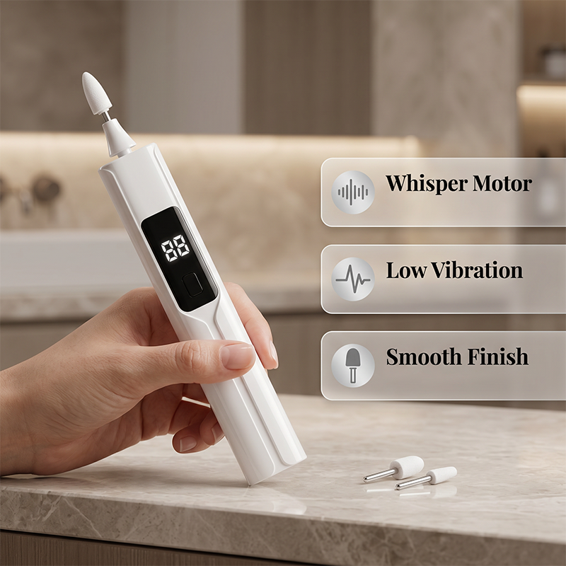 📢 LIMITED TIME 49% OFF! 💅 Professional Electric Nail Drill Kit – Callus Removal, Interchangeable Heads & Smart LED Display ✨